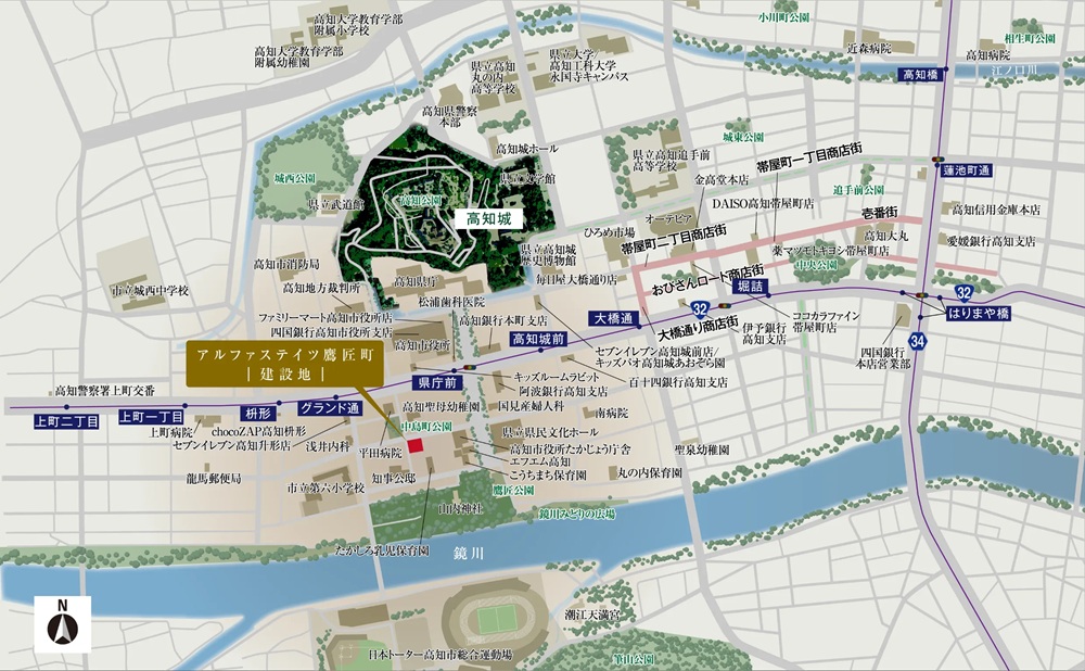 建設予定地案内図