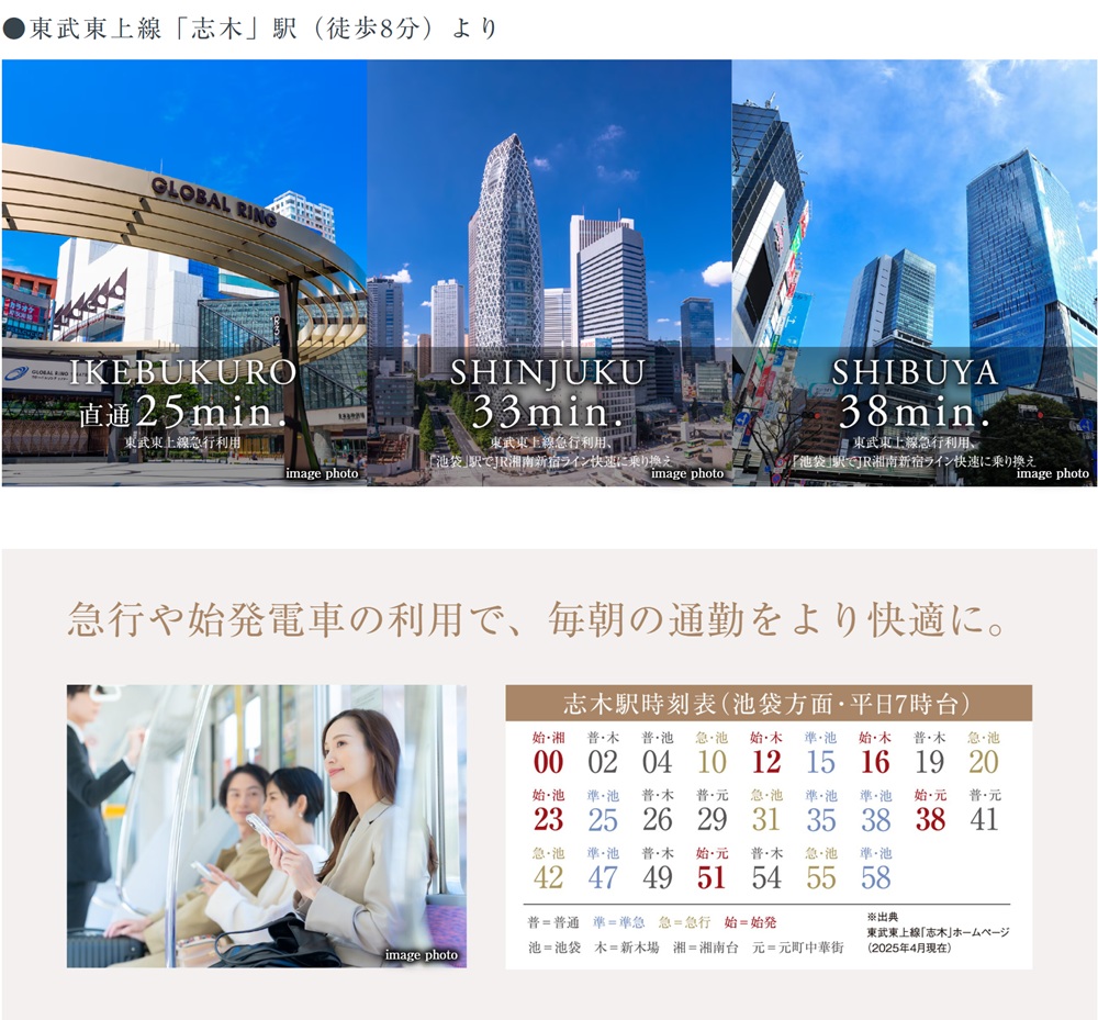 東武東上線「志木」駅(徒歩8分)より