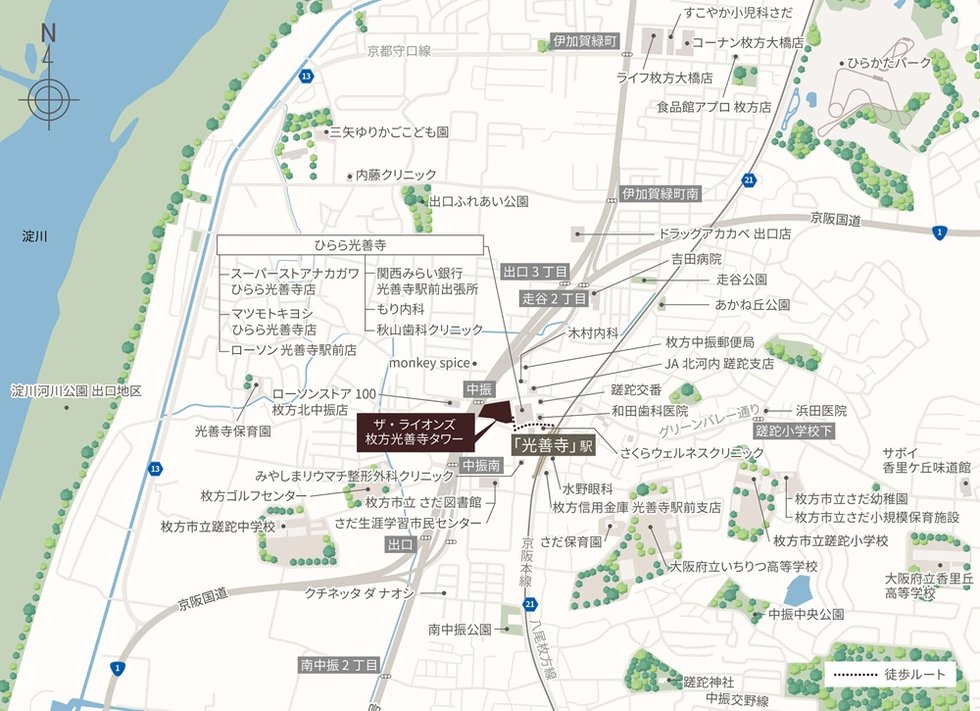 現地案内図