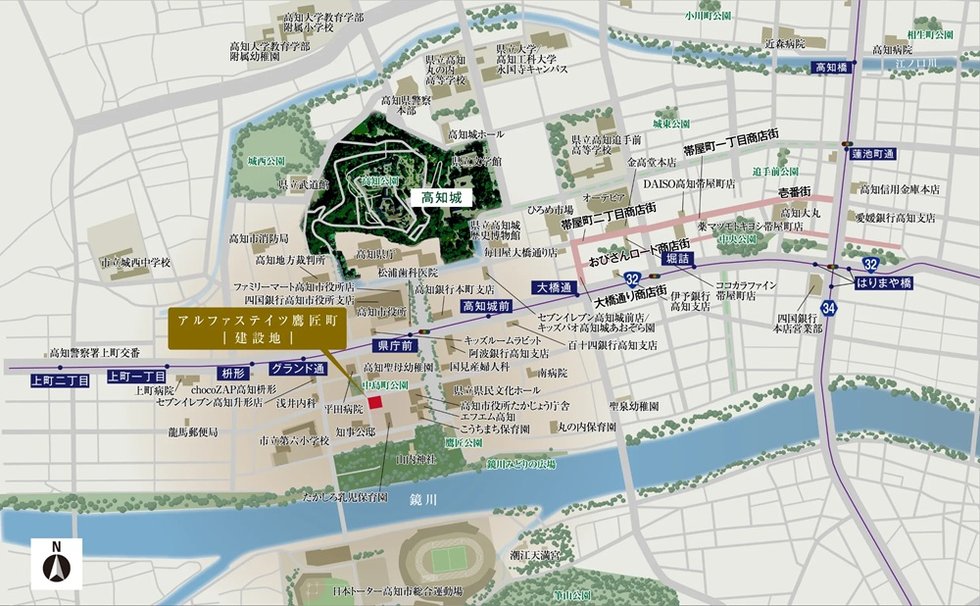 建設予定地案内図
