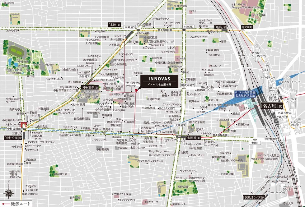 現地案内図