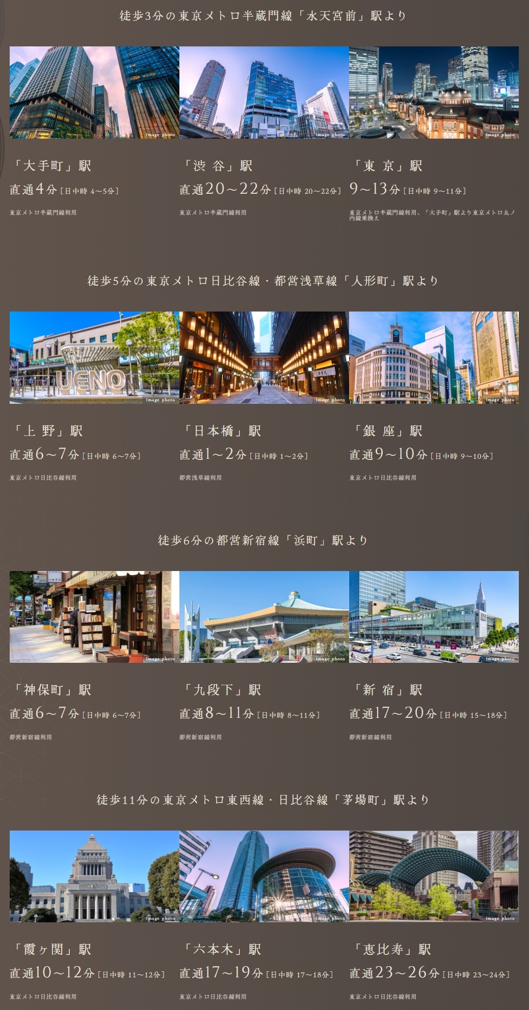 暮らしの幅を広げる4駅5路線※1で都心を自在に謳歌