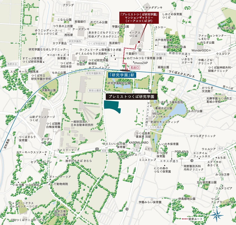現地案内図マンションギャラリー案内図