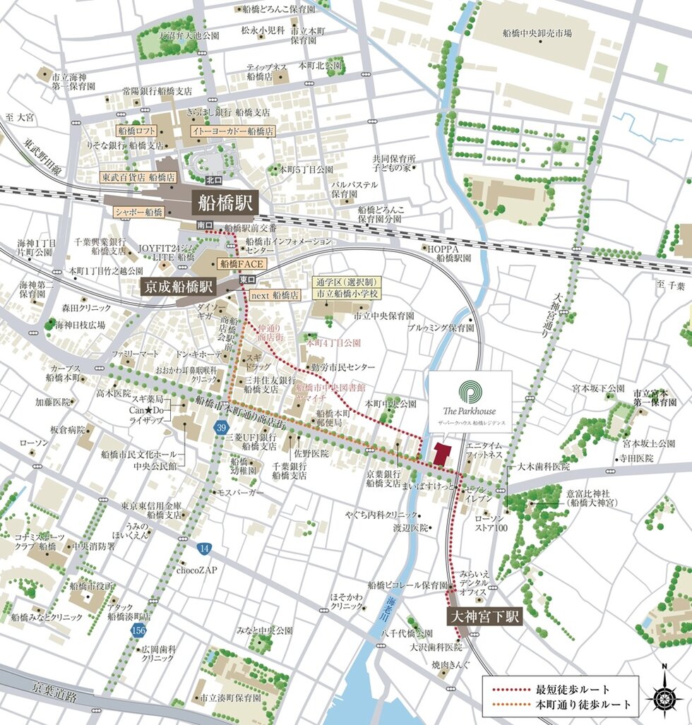 現地案内図（広域）