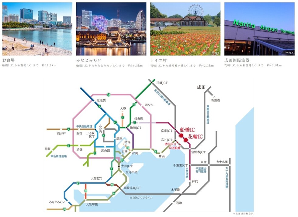 ふたつのI.C.（インターチェンジ）利用で広がるカーライフ。