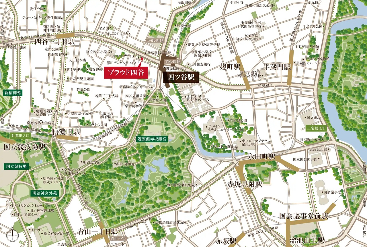 現地案内図（広域）