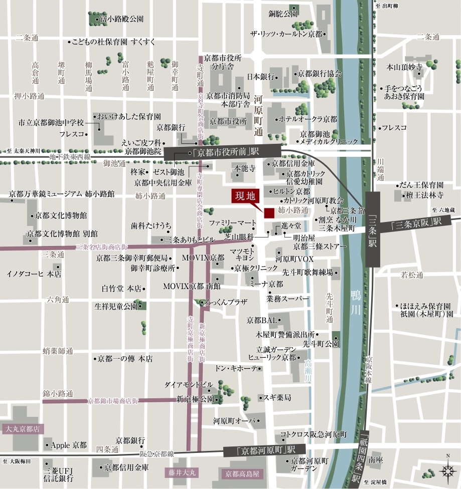 現地案内図