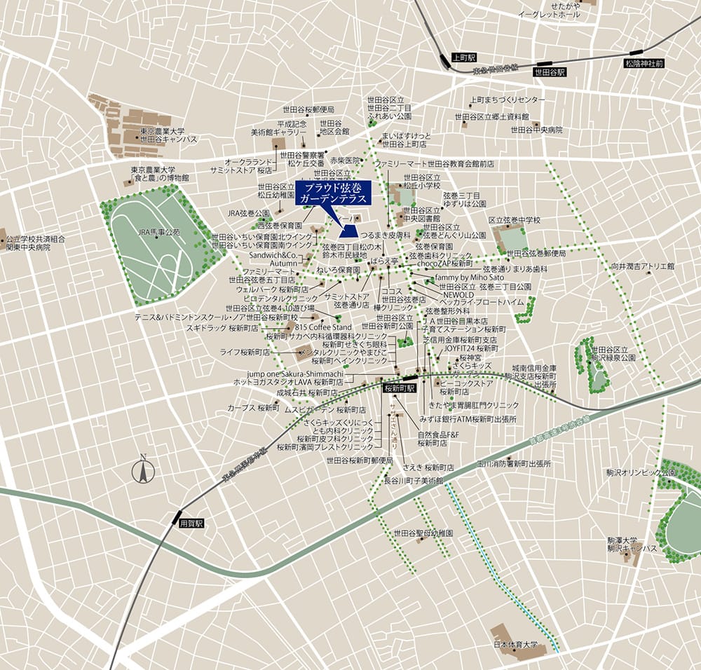 現地案内図（広域マップ）