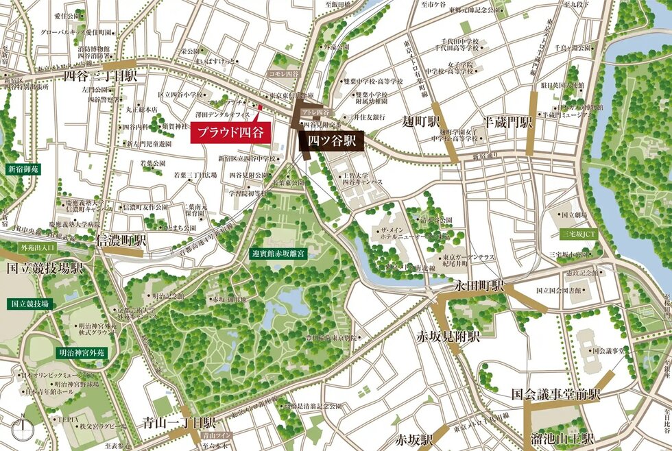 現地案内図（広域）