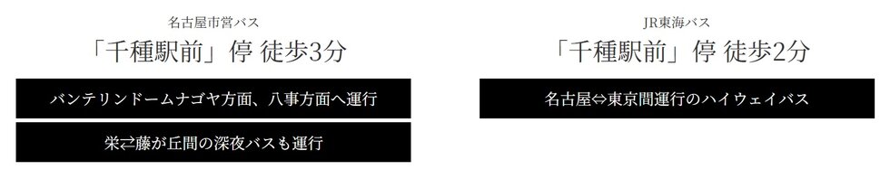 市内各所はもちろん、東京便も毎日運行。