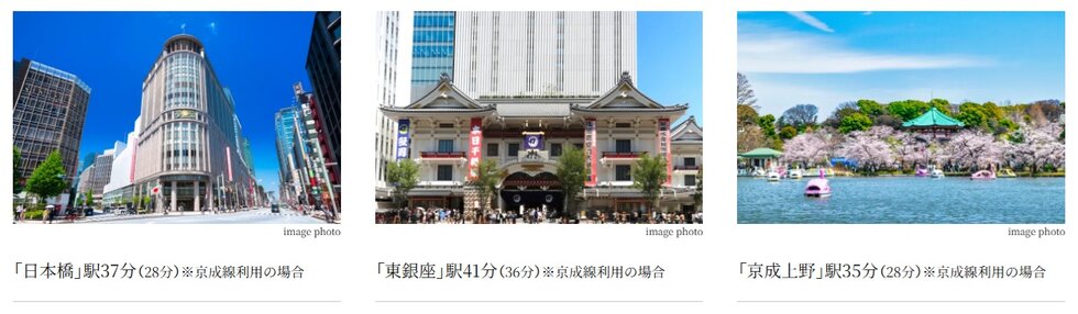 徒歩6分の京成本線「市川真間」駅も利用ができ都心アクセスが可能。