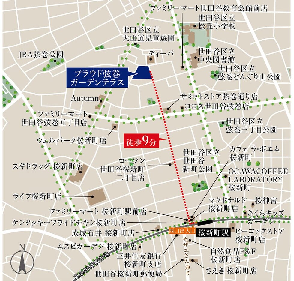 現地案内図（狭域マップ）