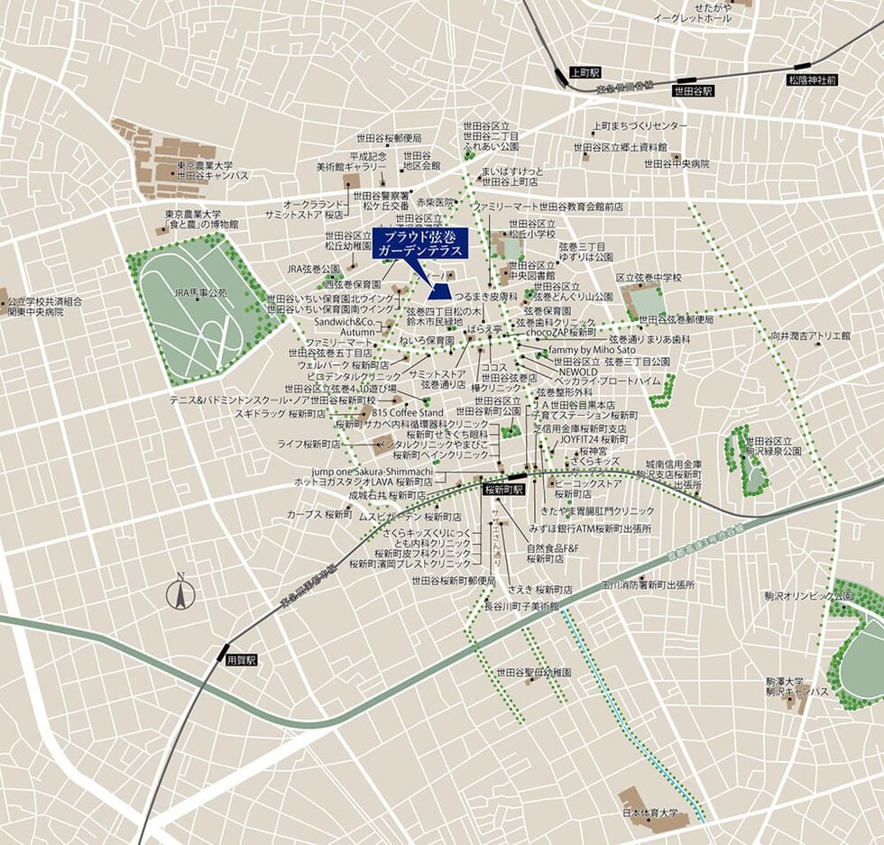 現地案内図（広域マップ）