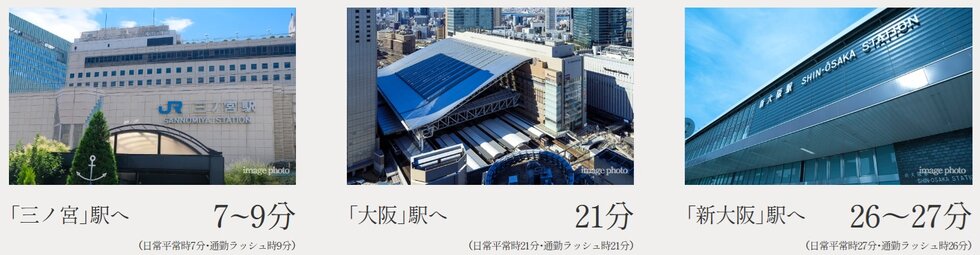 JR神戸線「住吉」駅より