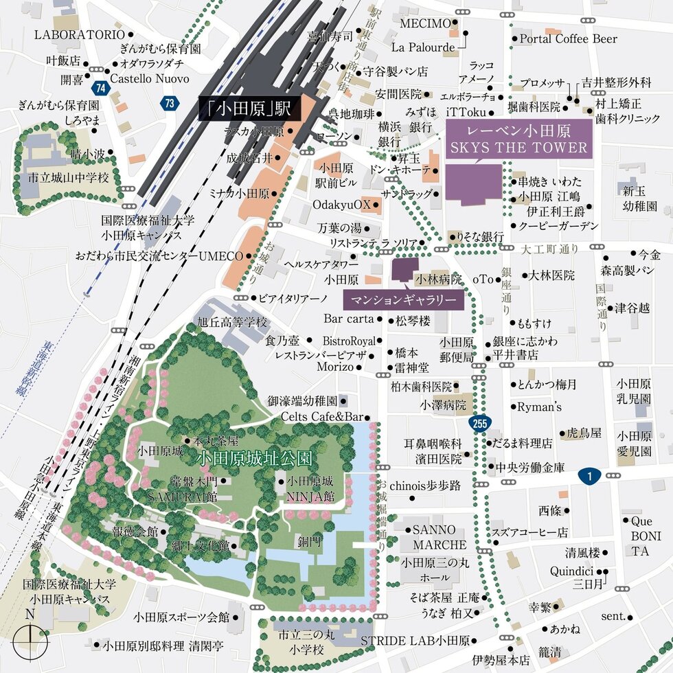 現地・マンションギャラリー案内図