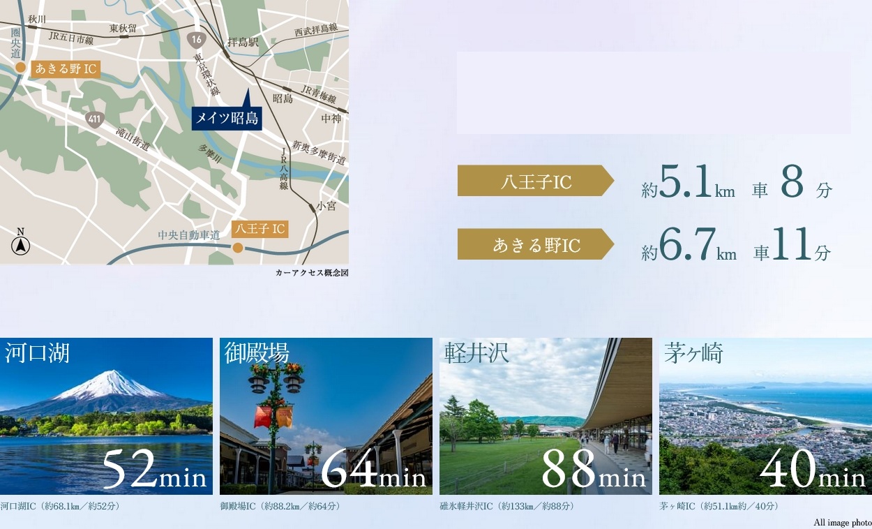 カーアクセスも快適