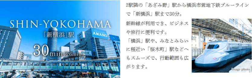 ｢新横浜｣駅から新幹線で京都、大阪方面へ。
