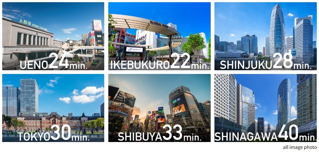 縦横無尽に広がる、多彩なアクセスバリエーション。