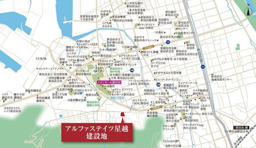 建設予定地案内図