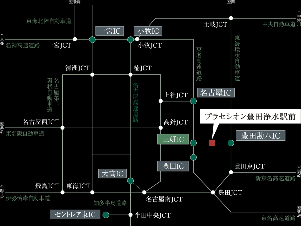 CAR ACCESS
充実した道路網により、クルマ移動も快適。