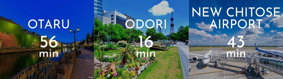 国内外への移動にも対応する、新千歳空港への快適なアクセス。