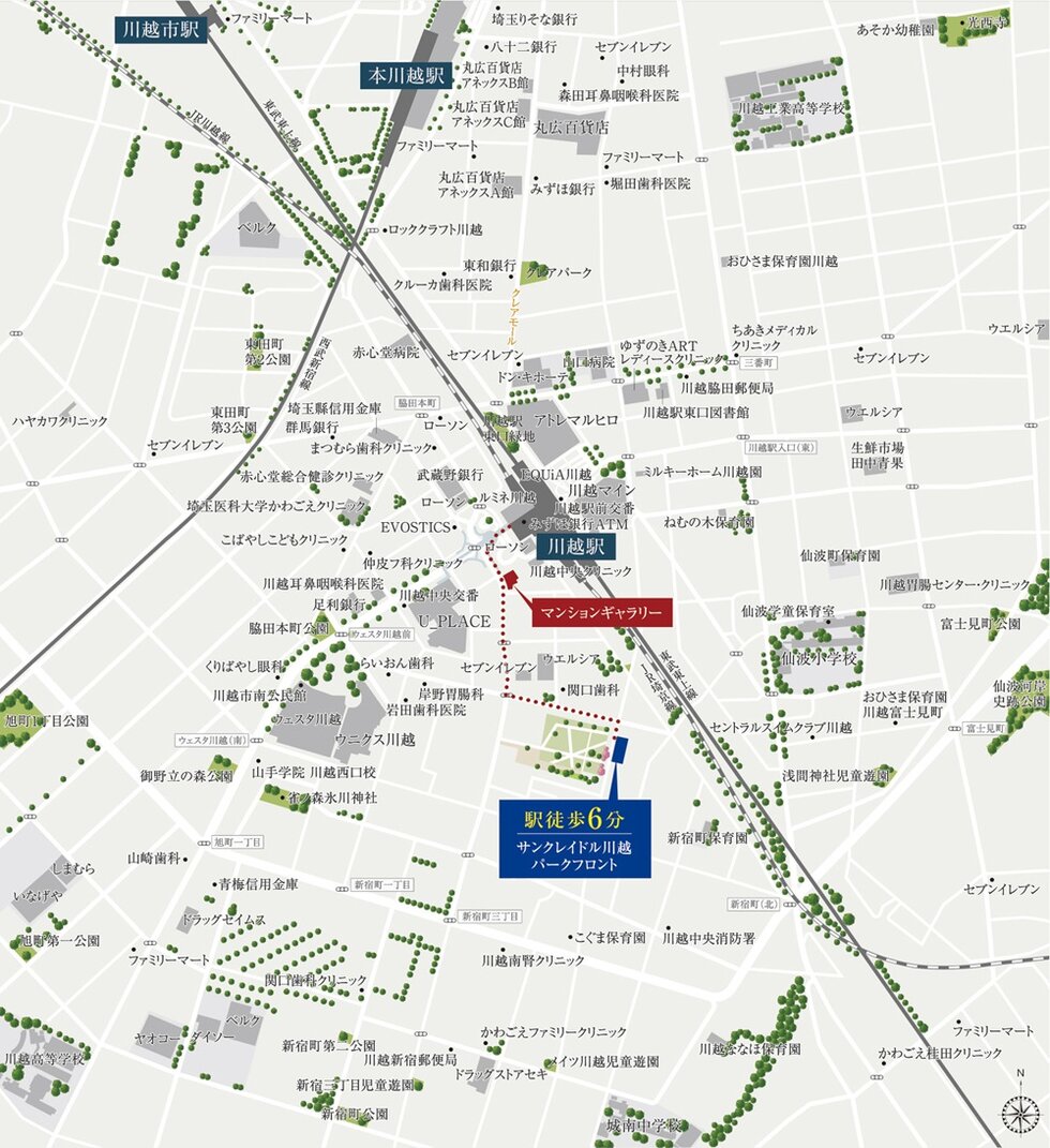 現地案内図（広域）