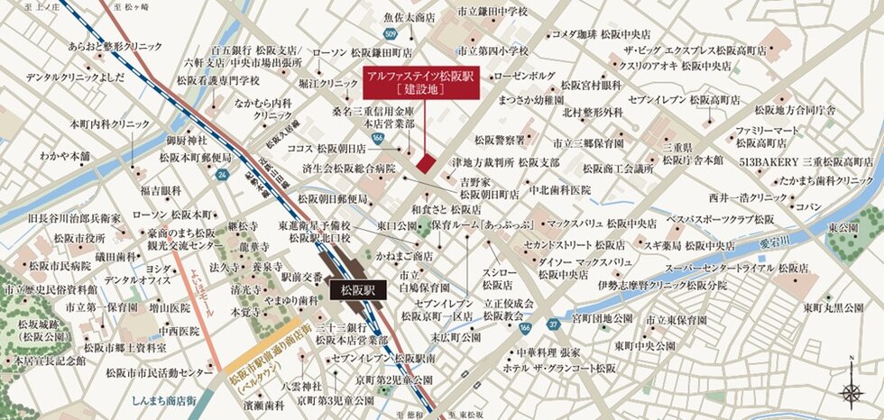 建設予定地案内図