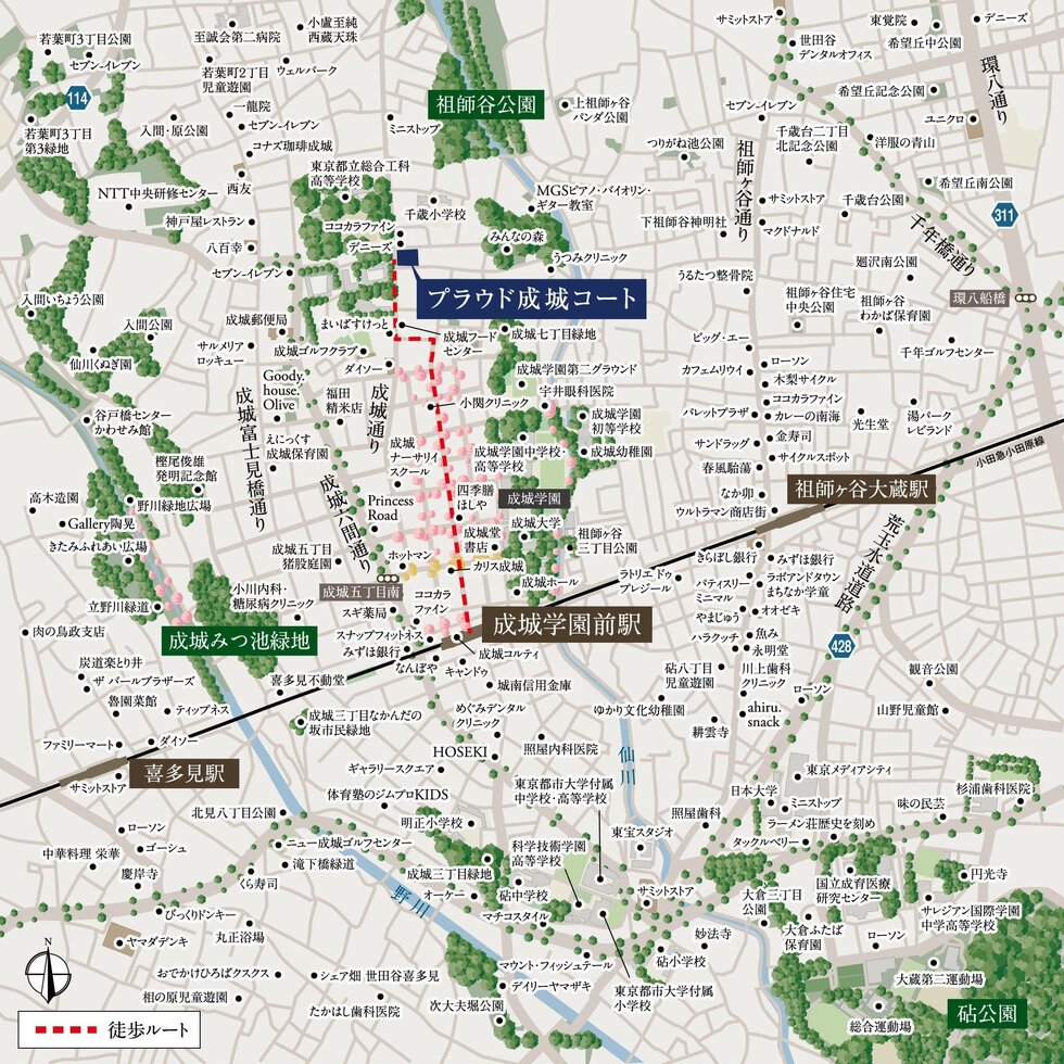 現地案内図（広域マップ）