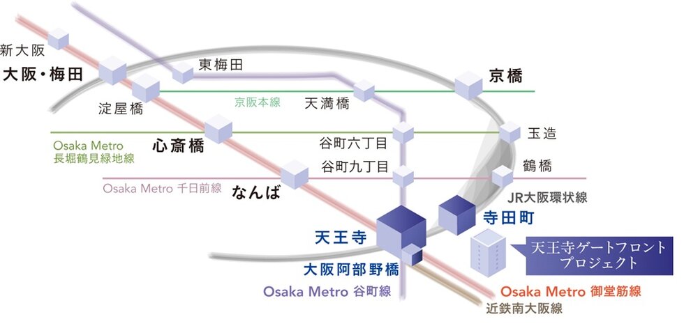 自在な大阪都心アクセスから生まれるゆとり。