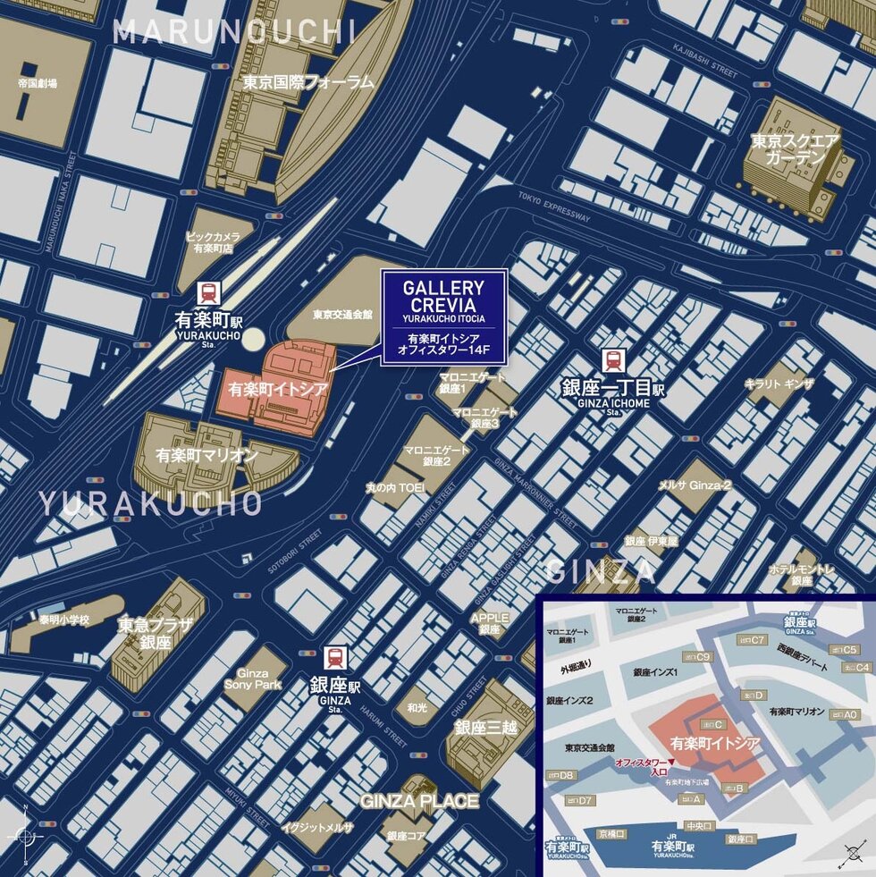 ギャラリークレヴィア有楽町イトシア
マンションギャラリー案内図