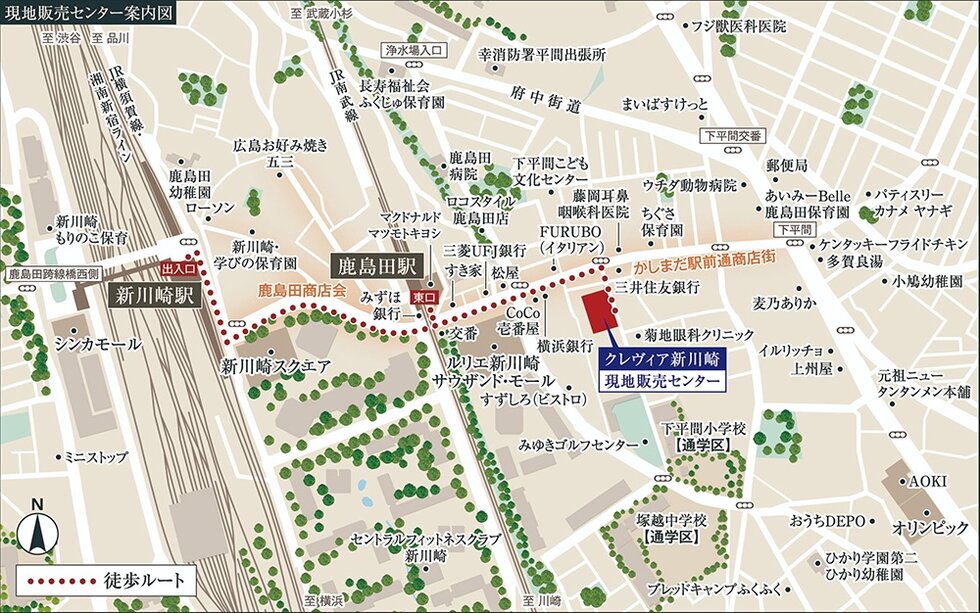 現地案内図
（現地販売センター）