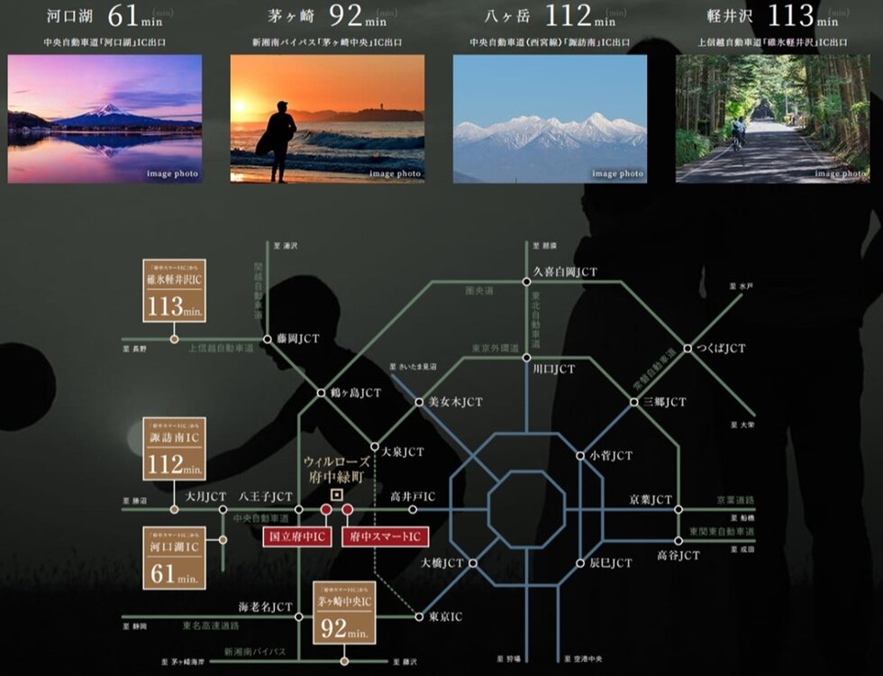 週末の行動範囲を広げる、高速道路ネットワーク。