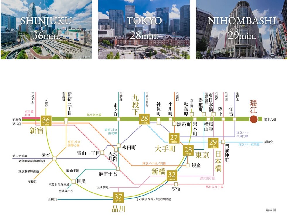 都心のビッグターミナルへ快適につながる立地。