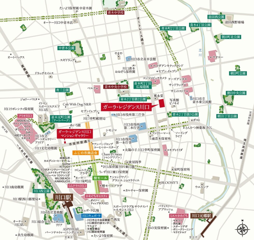 現地案内図