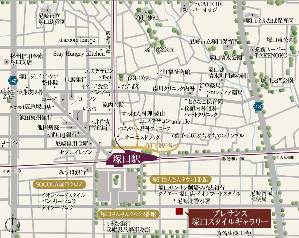 スタイルギャラリー案内図