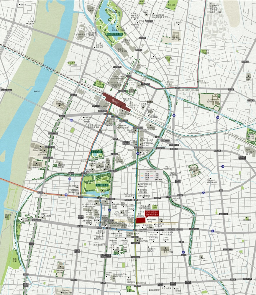 現地案内図（広域）