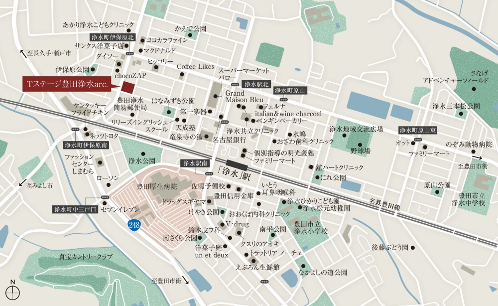 現地案内図