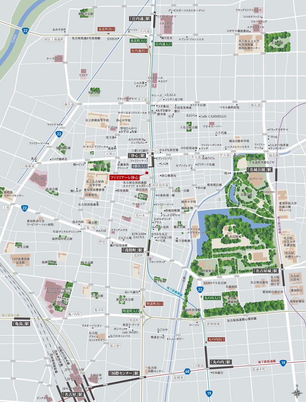 現地案内図