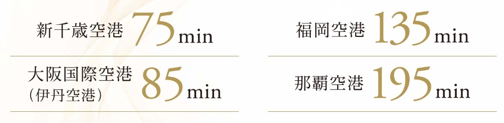 乗り換え1回の仙台空港から日本各地へ