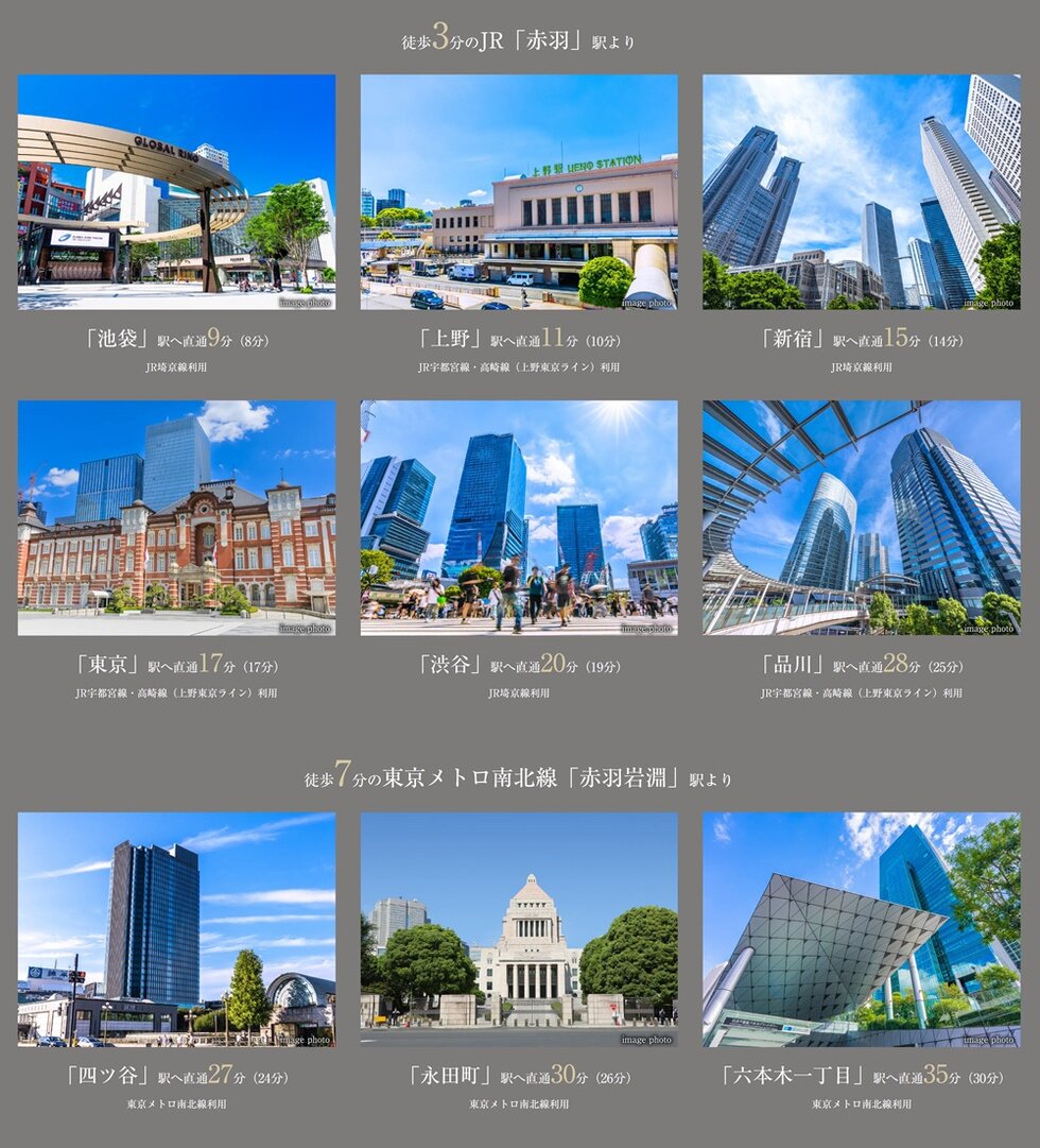 多彩な路線網を使い分け、都心主要エリアへスムーズにアクセス。