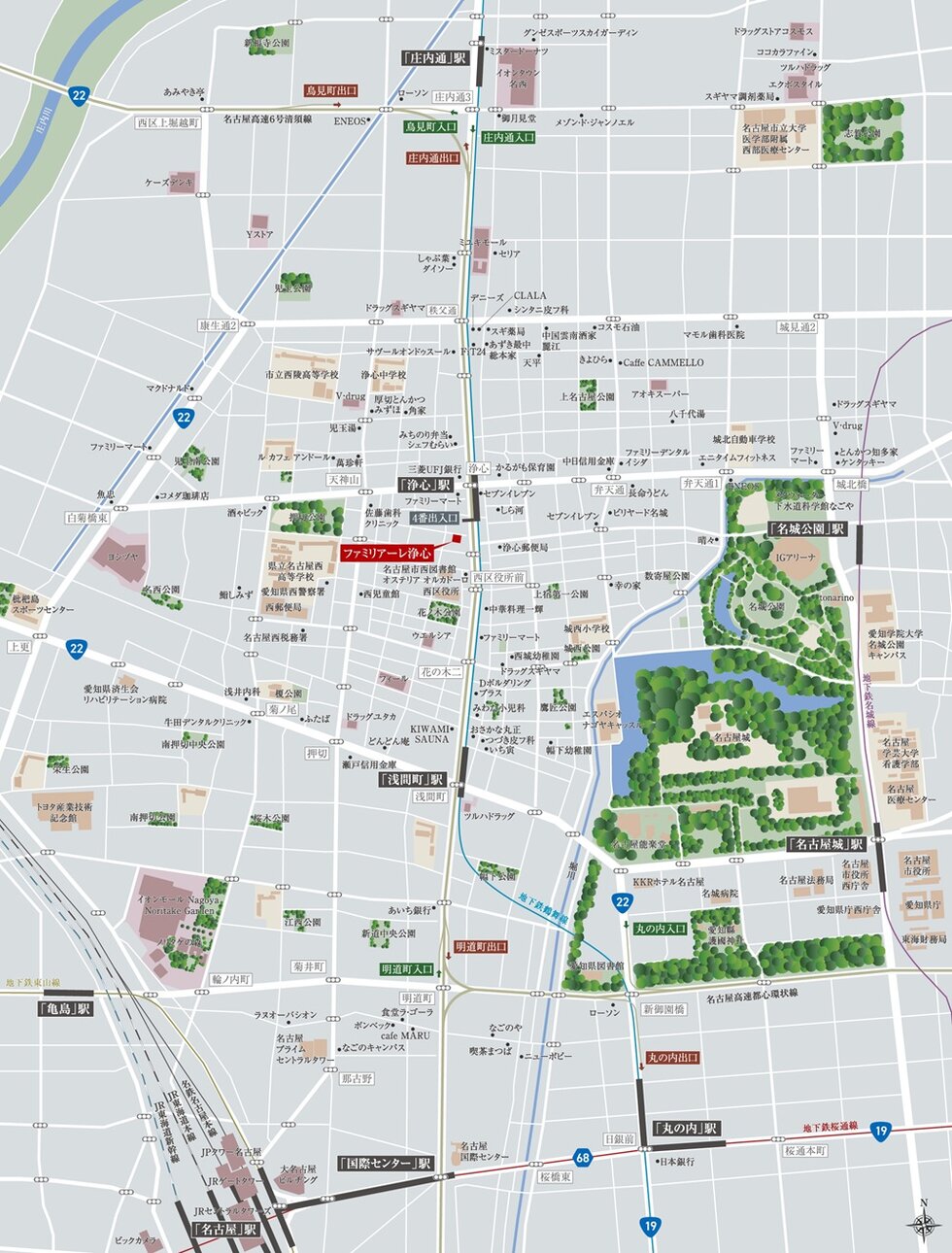 現地案内図