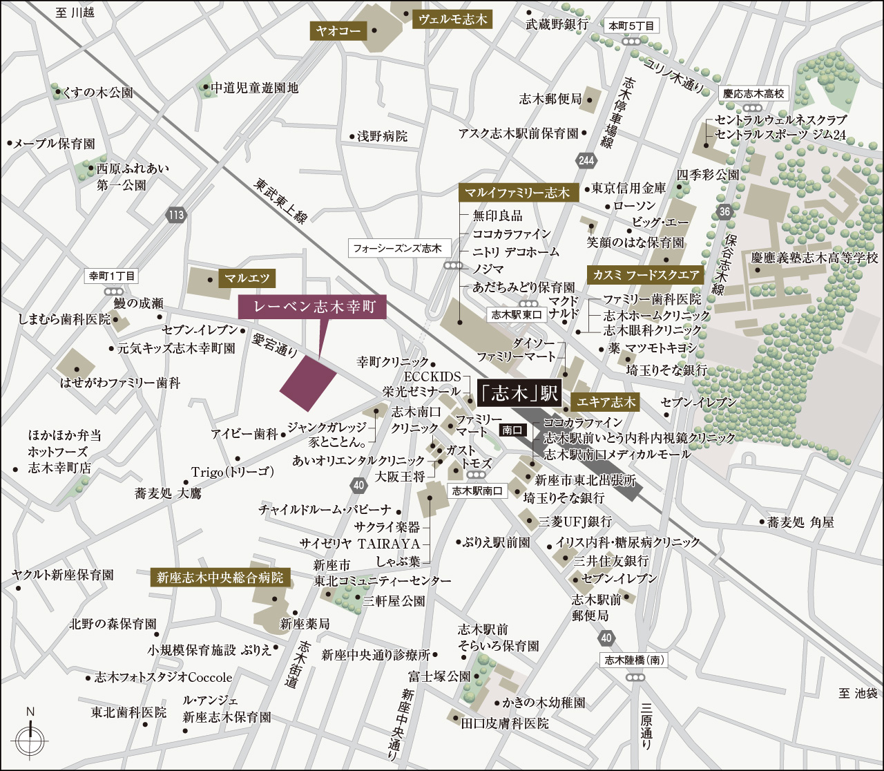 現地案内図
