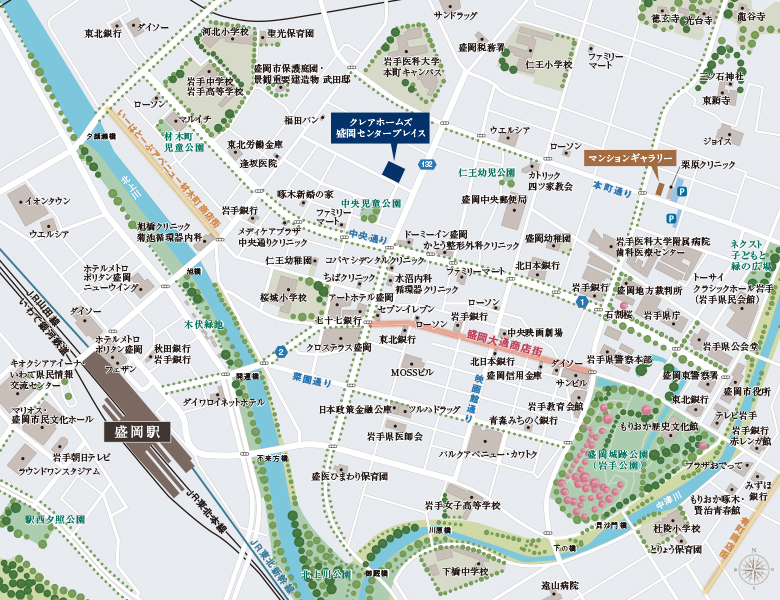 現地案内図