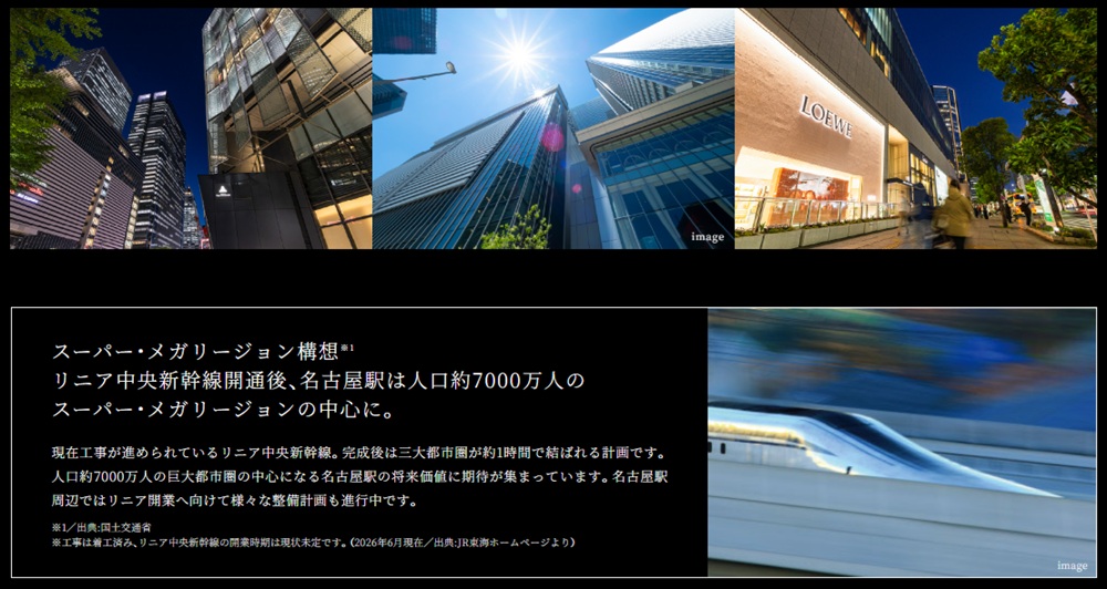 名古屋駅 約2.6km圏。都心に近接する価値。