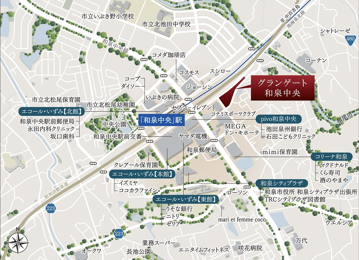 現地案内図
