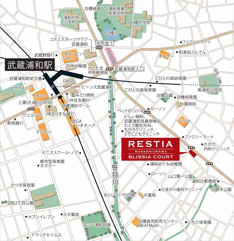 現地案内図