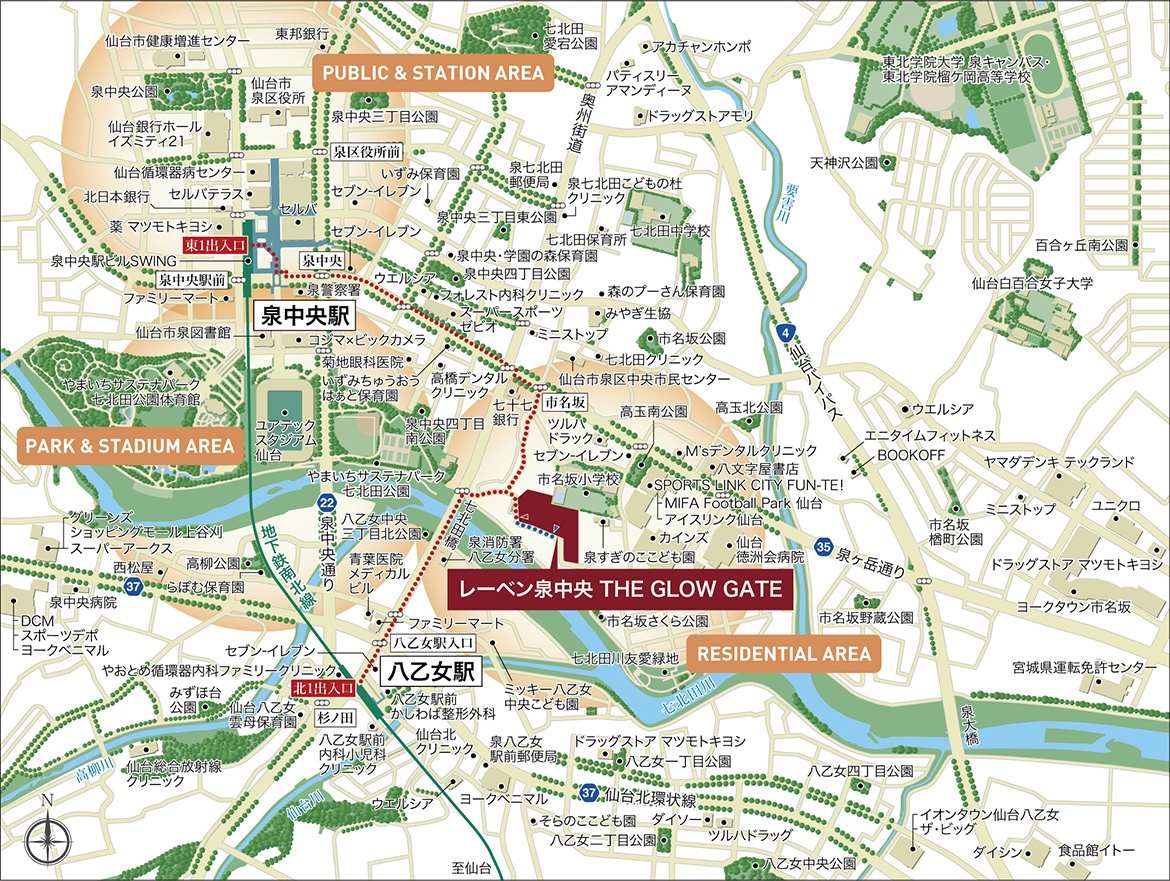 現地案内図