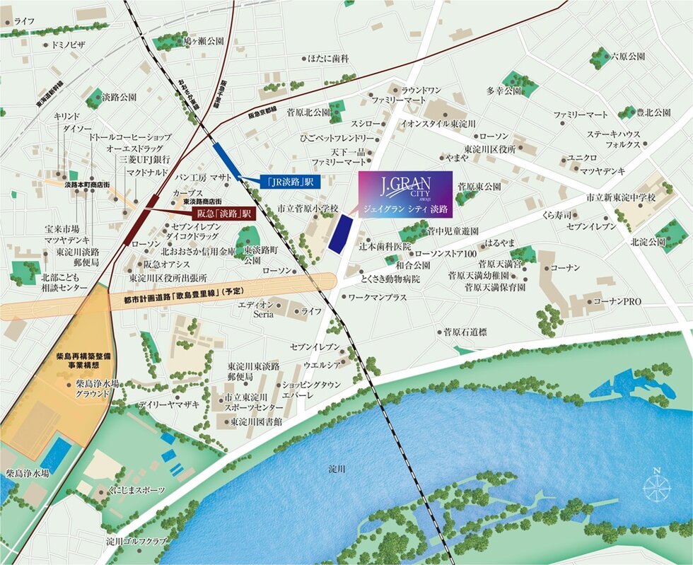 現地案内図
