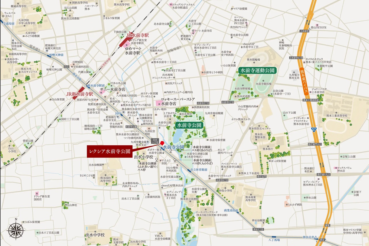 現地案内図（広域）