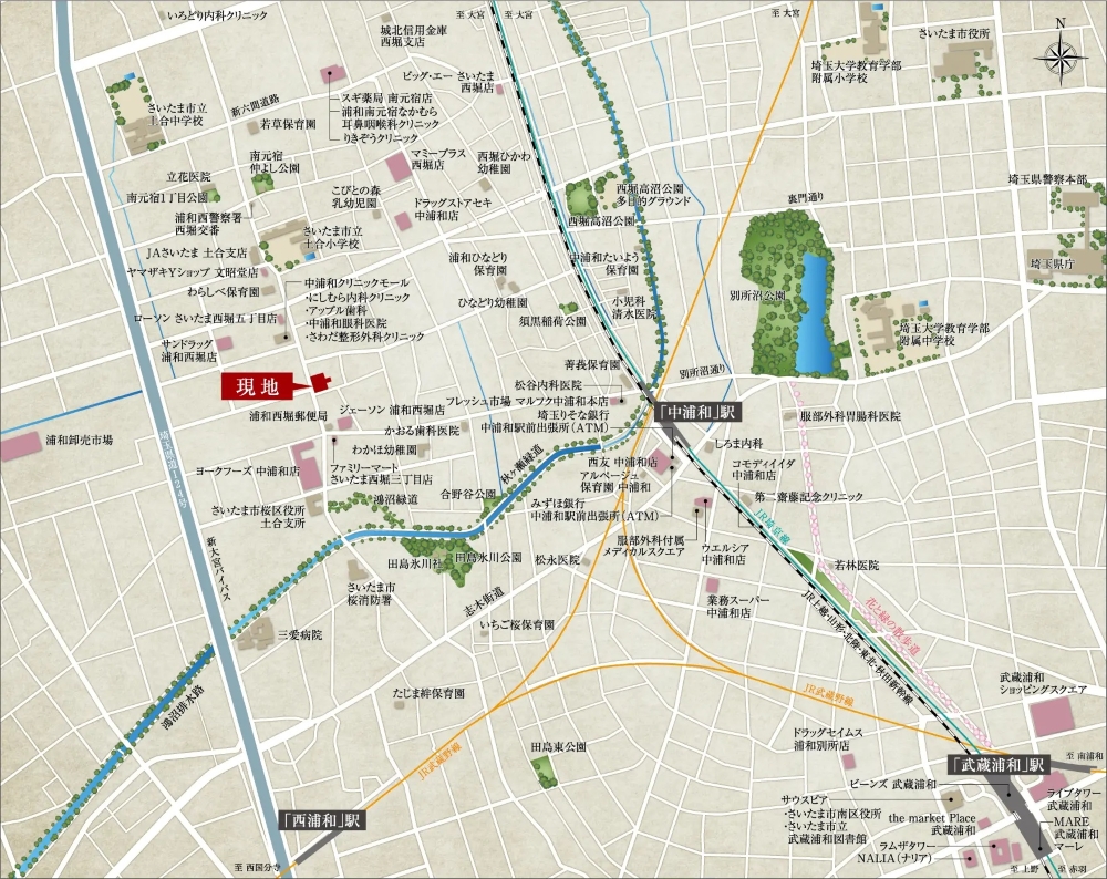現地案内図